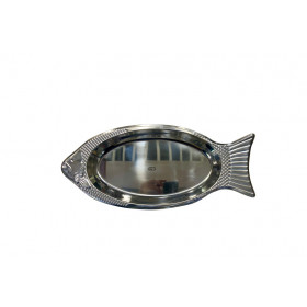 BANDEJA INOX PEIXE 45CM
