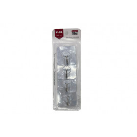 CABIDE METAL C04 GANCHOS PRATA