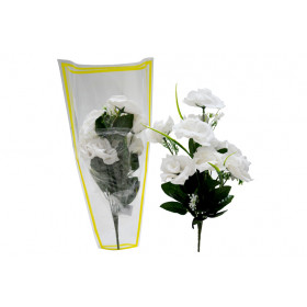 FLORES PLAST C09 BOTOES ABERTA BRANCA