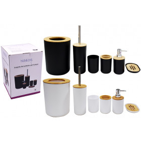 KIT BANHEIRO PLAST BAMBU C06