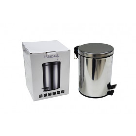LIXEIRA INOX PEDAL 5L