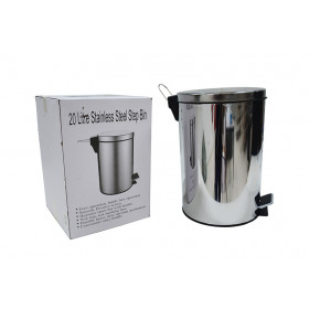 LIXEIRA INOX PEDAL 20L