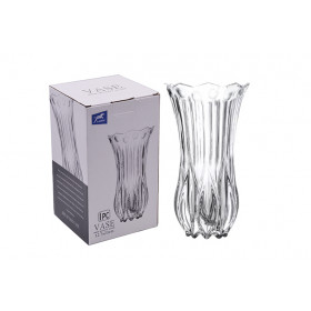 VASO VIDRO TRANSP 23X12,7CM
